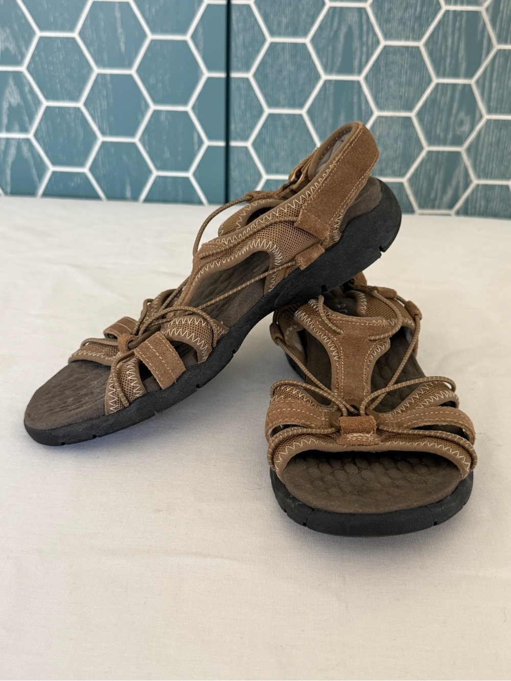 Clarks Brown Strappy Outdoor Sandals